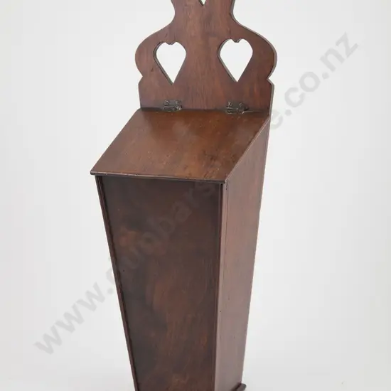 Geo III Mahogany Hanging Candle Box