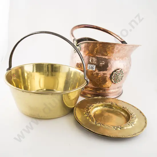 Antique Copper Coal Helmet