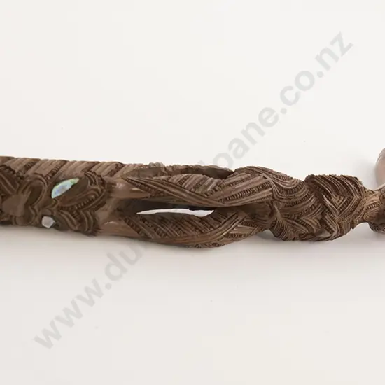 A late C19th/early C20th Carved Wooden Tokotoko (walking stick)