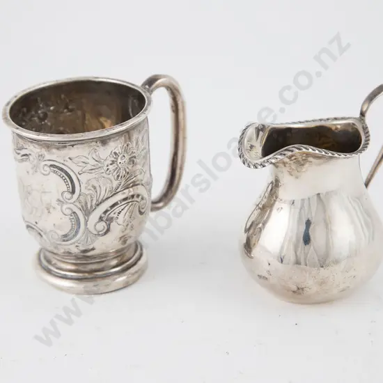 Small Vict S/S Christening Mug