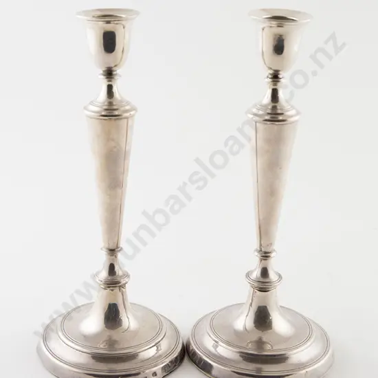 Pair QEII S/S Candlesticks