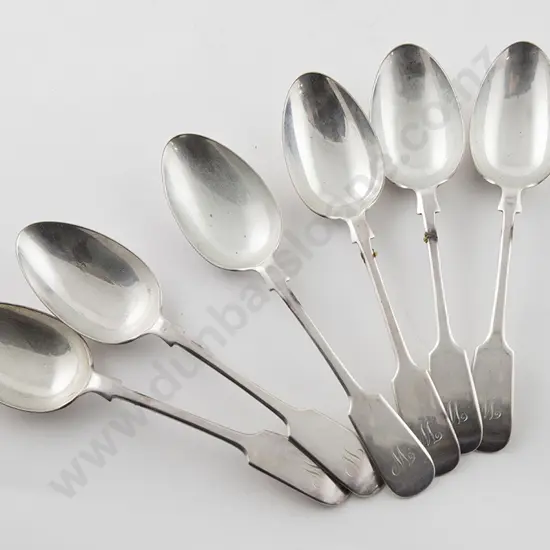 Set Of 6 Edw VII S/S Dessert Spoons