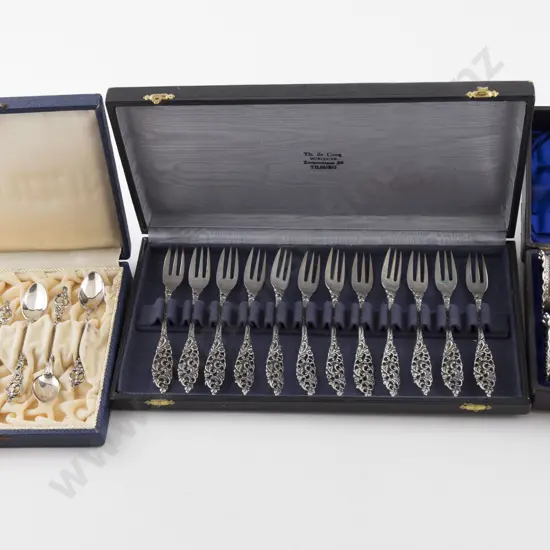 Cased Set 6 Norwegian S/S Coffee Spoons