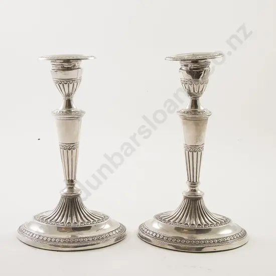 Pair Vict S/S Table Candlesticks