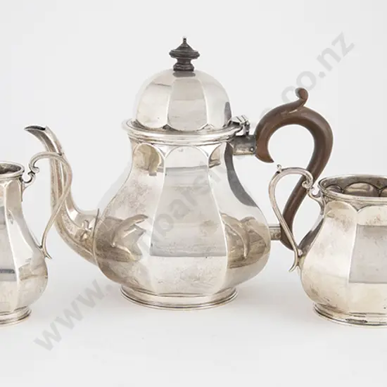Geo V S/S Three Piece Tea Set