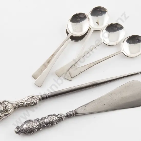 S/S Handled Shore Horn & Button Hook