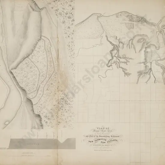 Plan of Mann-kori Pah...New Plymouth NZ