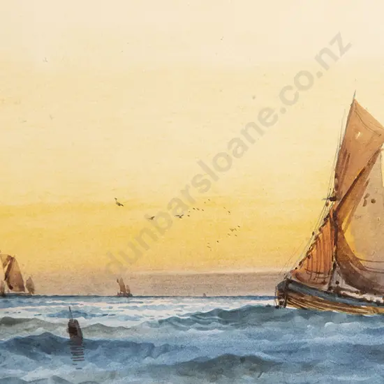 K Douglas (Herbert Cole) - Sail & Steam In An Estuary