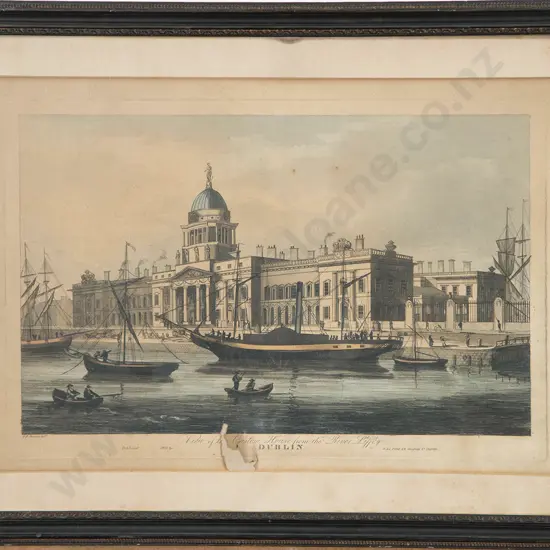 Set of Five Polychrome Engravings