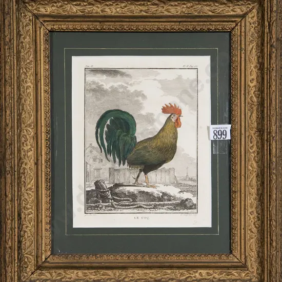 Six Various Framed Sporting & Cock Prints