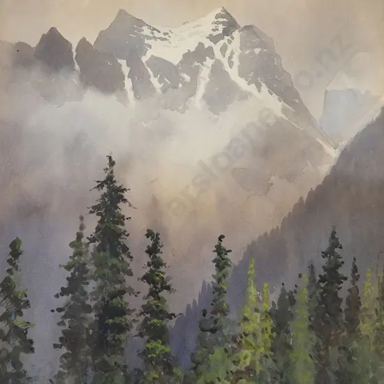 Frederic M Bell-Smith - Canadian Mountain Scene