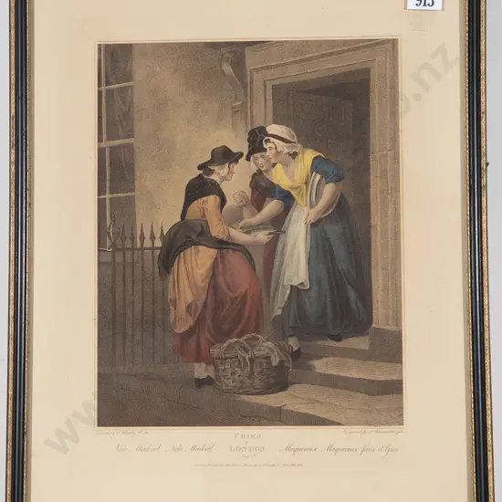 Set of 13 Cries of London Engravings after F Wheatley