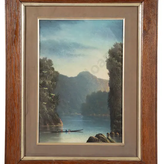 J A Bond - Waka in Wanganui River