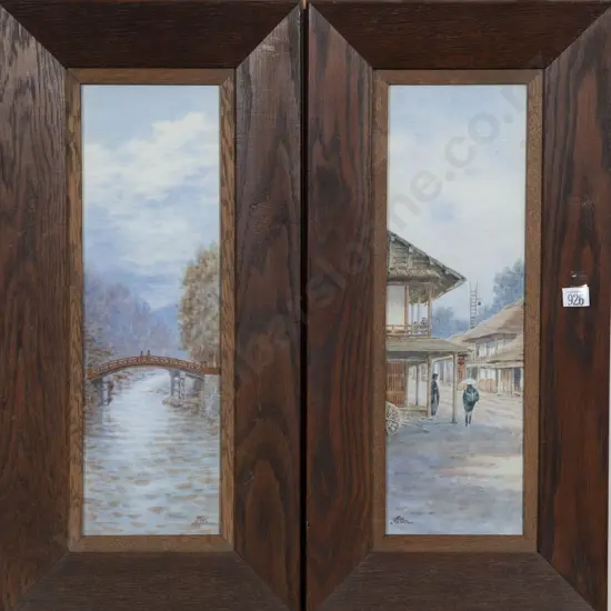 Pair Early C20th Japanese - Landscapes