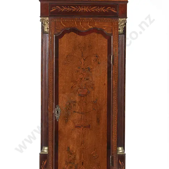 Geo III Mahogany and Marquetry Longcase Clock