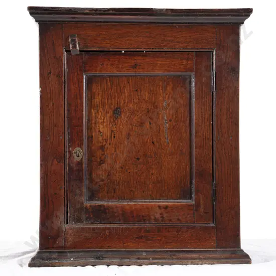 Geo III Country Made Oak Wall Cabinet