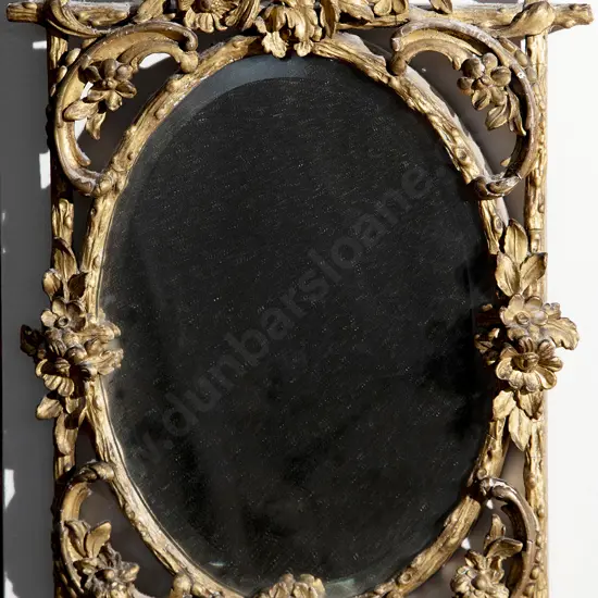 Victorian Gilt Framed Oval Wall Mirror