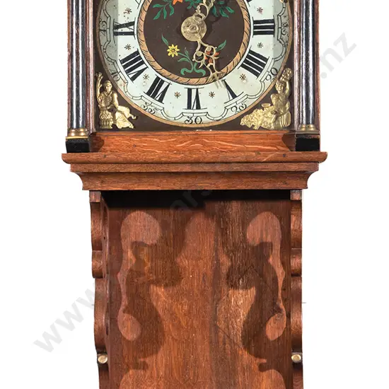 C19th Dutch Oak Wall Clock