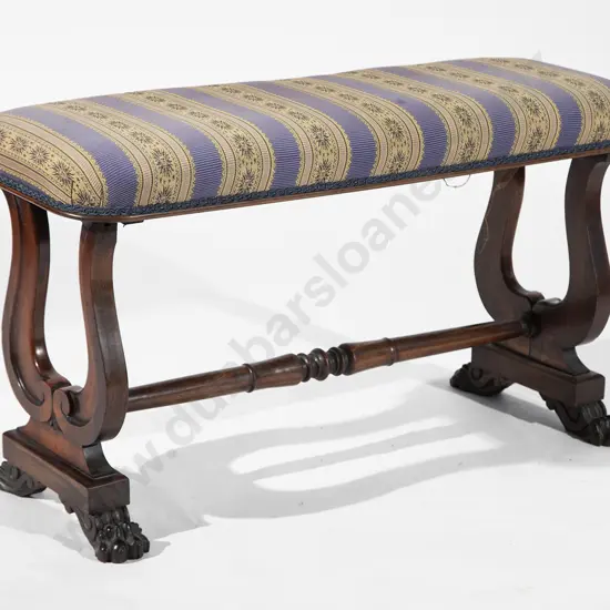 Regency Rosewood Dressing Stool