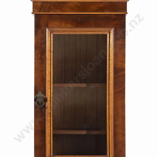 Mahogany and Rewa Rewa Collectors Cabinet