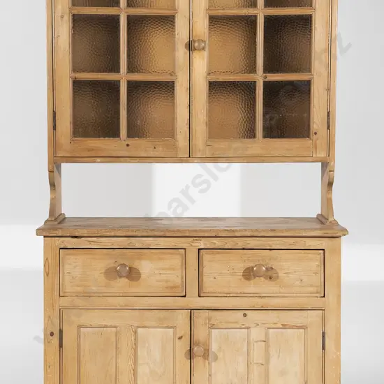 Late Victorian Stripped Pine Hutch Dresser