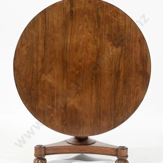 William IV Rosewood Circular Top Breakfast Table