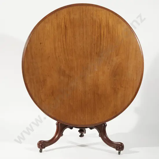 Victorian Mahogany Circular Snap Top Breakfast Table
