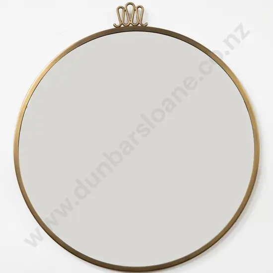 Gubi Antique Brass Randiccio Circular Mirror