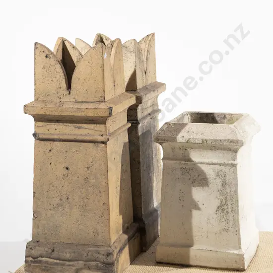 Pair of Antique Chimneypots and Other