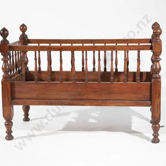Victorian Walnut Cot