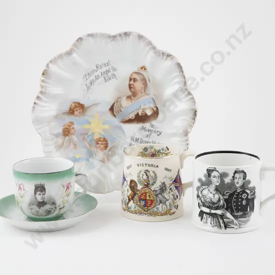 C19th Staffordshire Victoria & Albert Commemorative Mug