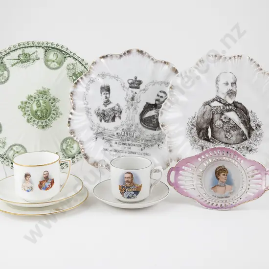 Nine King Geo V & Queen Mary Commemorative Pieces