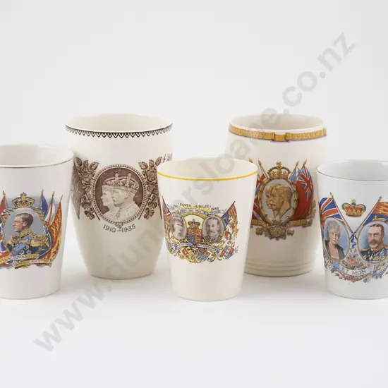 Five Royal Commemorative Beakers