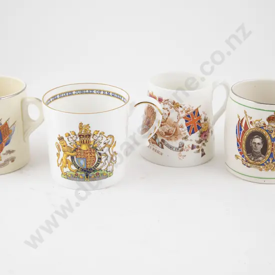 4 Various Royal Commemorative Cups