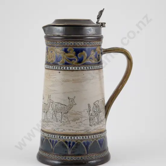 Doulton Lambeth Hannah Barlow lidded Jug