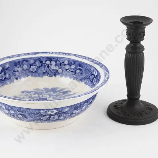 Wedgwood Basalt Candlestick