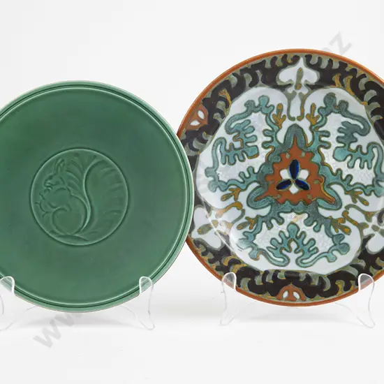 Royal Copenhagen Aluminia Art Deco Faience Cabinet Plate