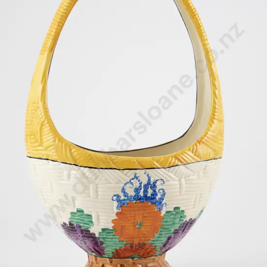 Large Clarice Cliff Bizarre "Gay Day" Pattern Basket