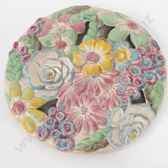 Clarice Cliff "My Garden" Circular Wall Plaque