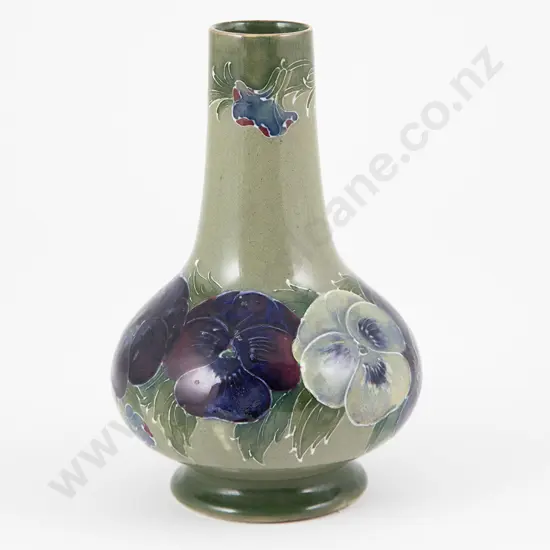 Moorcroft Pansy Pattern Vase