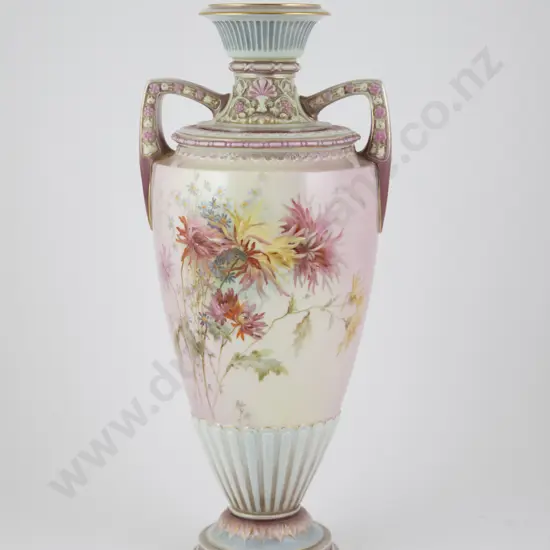 Royal Worcester Handled Urn