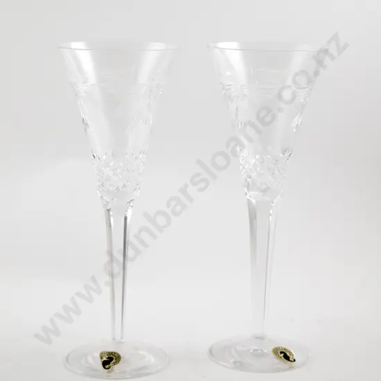 Waterford Crystal Pair of Peace Toasting Goblets