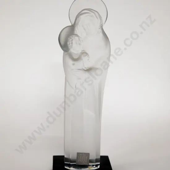 Lalique Crystal Vierge a L'Enfant Madonna & Child