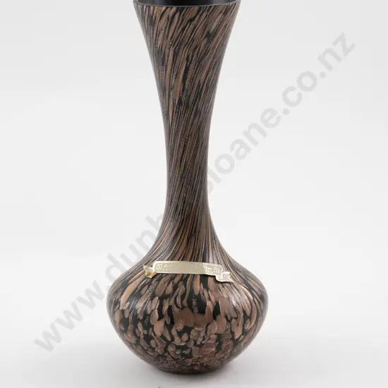 Vincenzo Nason Murano Aventurina Glass Vase