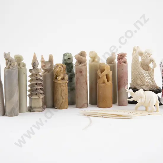 Eleven Chinese Soapstone Seals