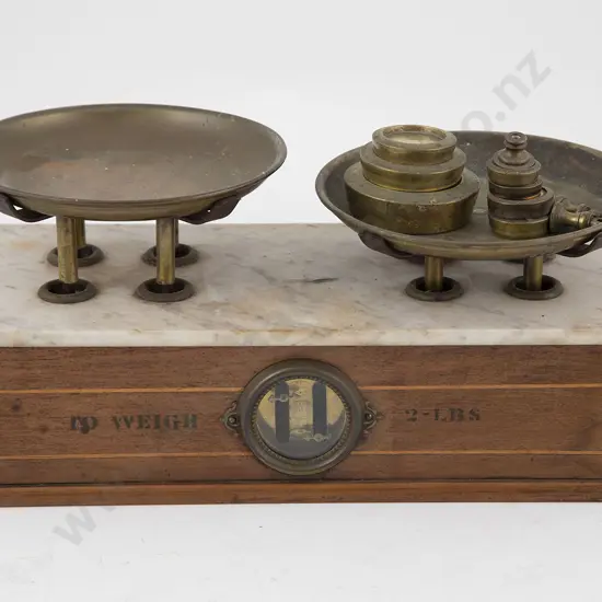 Set Of Late Vict Mahogany & Inlaid Scales