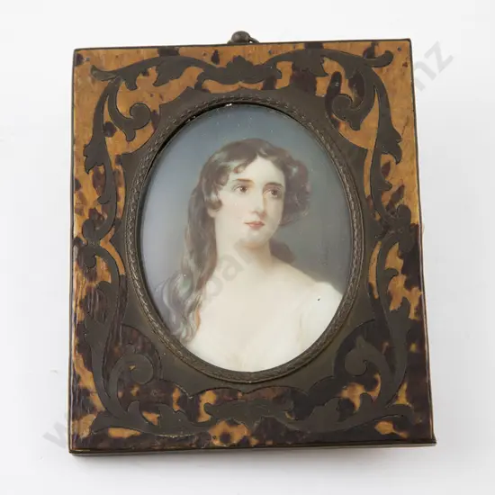 C19th Miniature Portrait Of A Lady