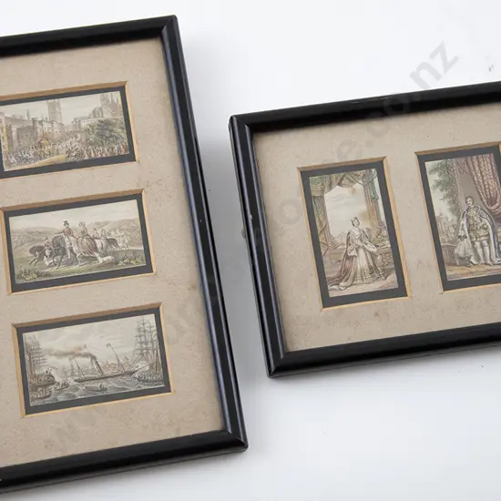 Two Framed Victorian Baxter Print Groups