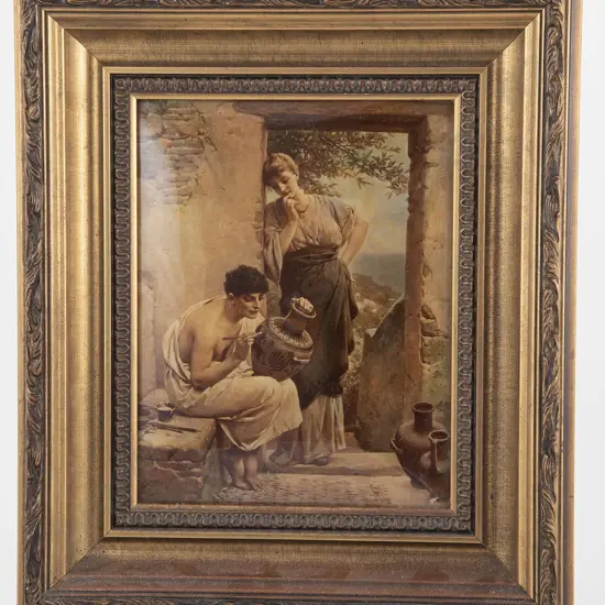 Vict Gilt Framed Chrystoleum