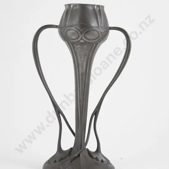 Archibald Knox For Liberty's Tudric Pewter Tulip Vase
